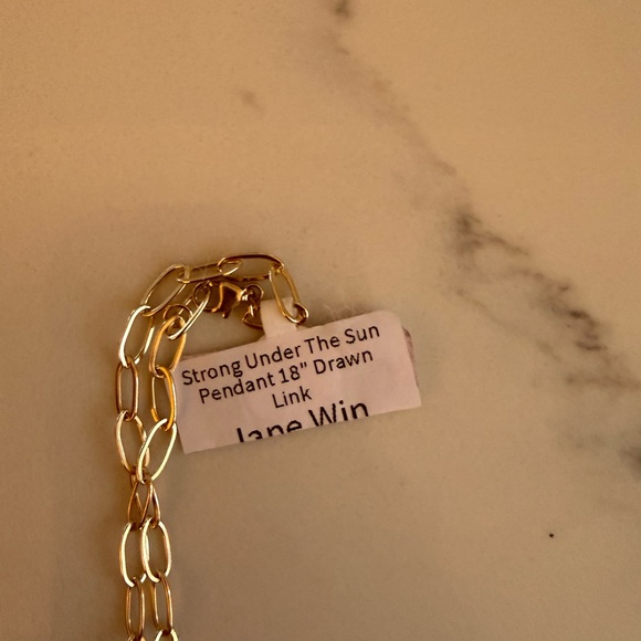 Jane Win Strong Under the Sun pendant 18 inch drawn link chain - Picture 6 of 6